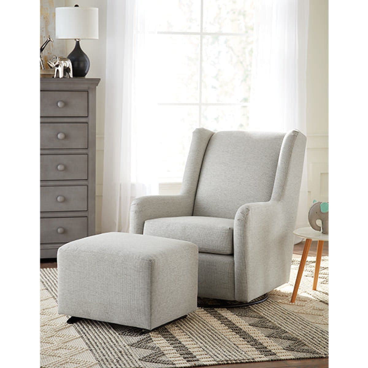 Brianna Swivel Glider Chair - accent-chairs