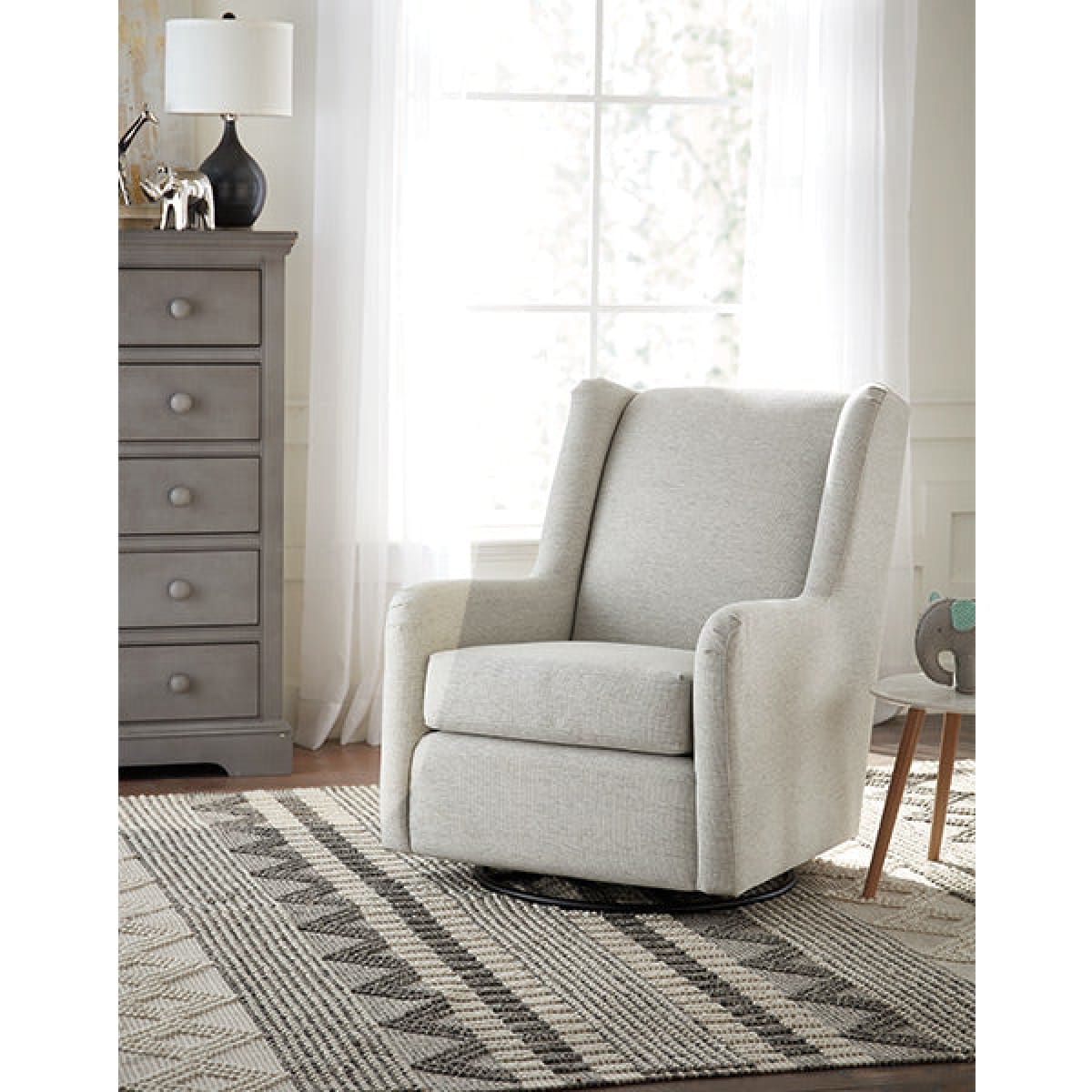 Brianna Swivel Glider Chair - accent-chairs