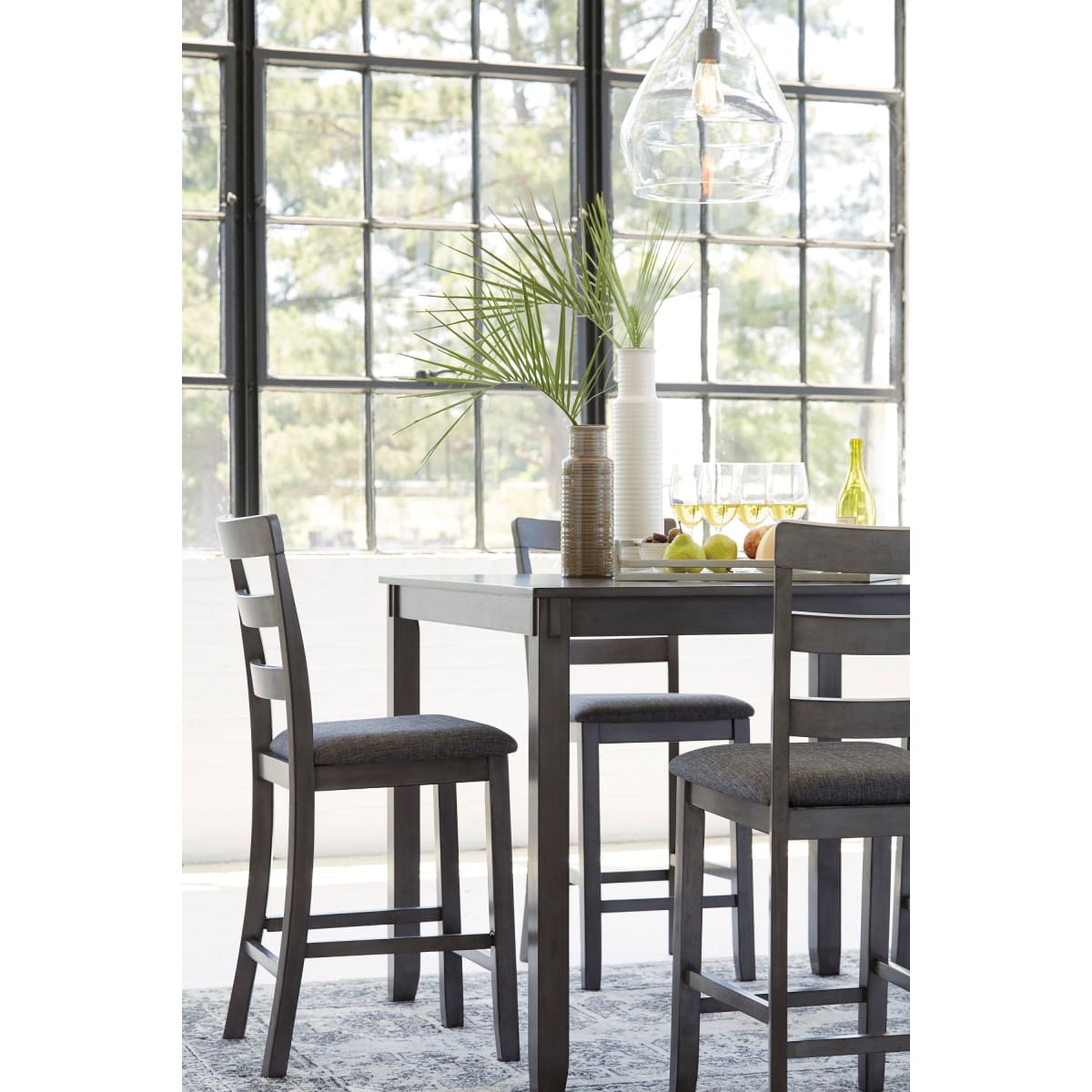 Bridson Square Counter TBL Set (5/CN) - DININGCOUNTERHEIGHT