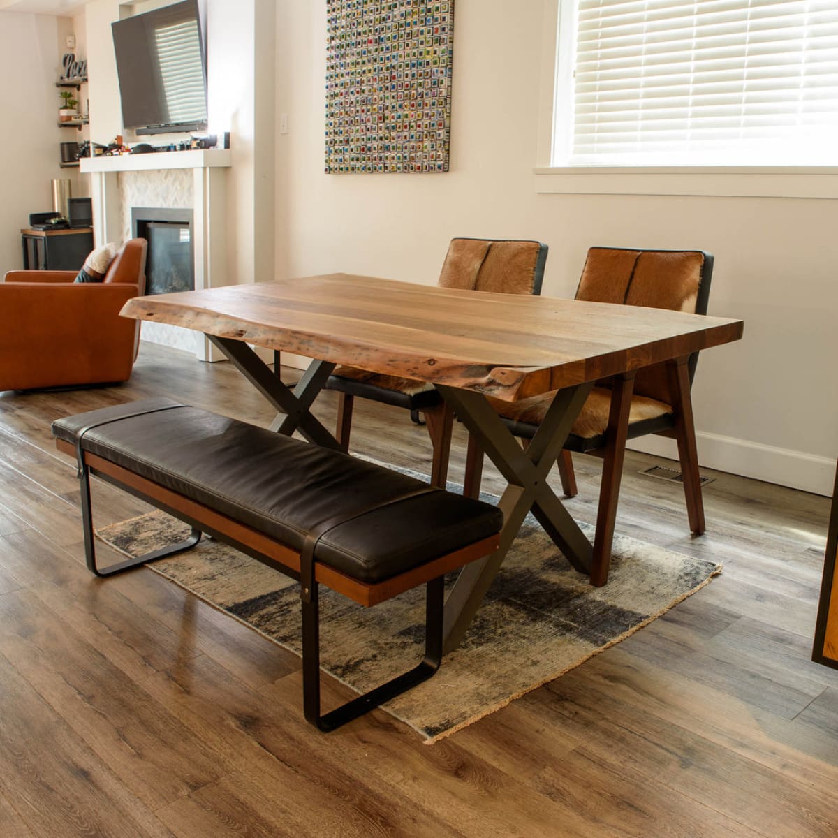 Brooklyn Upholstered Bench - lh-import-dining-benches