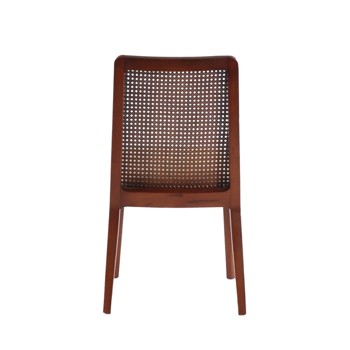 Cane Dining Chair - Beige/Brown Frame - lh-import-dining-chairs