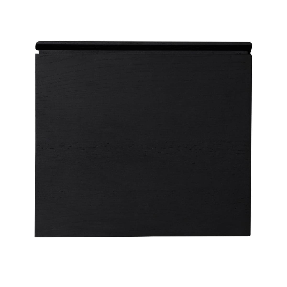 Cane Side Table - Matt Black - lh-import-side-tables