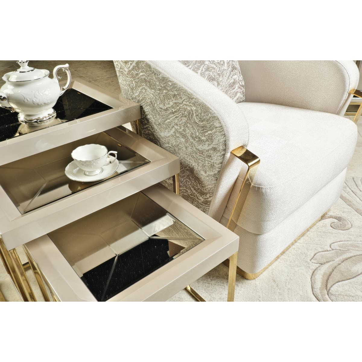 Carmela 3pc Nesting Table Set - accent tables