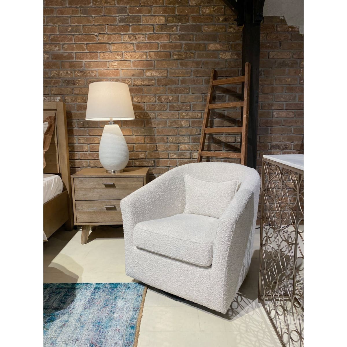 Carmen Club Chair - Boucle Cream - lh-import-accent-club-chairs