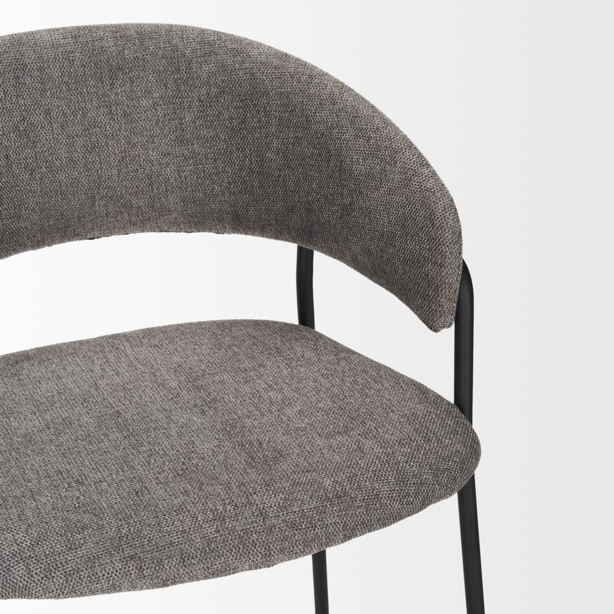 Carolyn Upholstered Seat Bar Counter Stool Gray Fabric | Counter - bar-stools