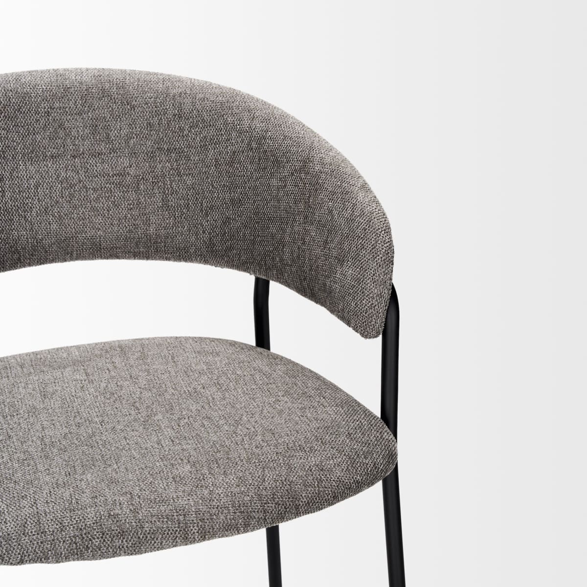 Carolyn Upholstered Seat Bar Counter Stool Gray Fabric | Bar Stool - bar-stools