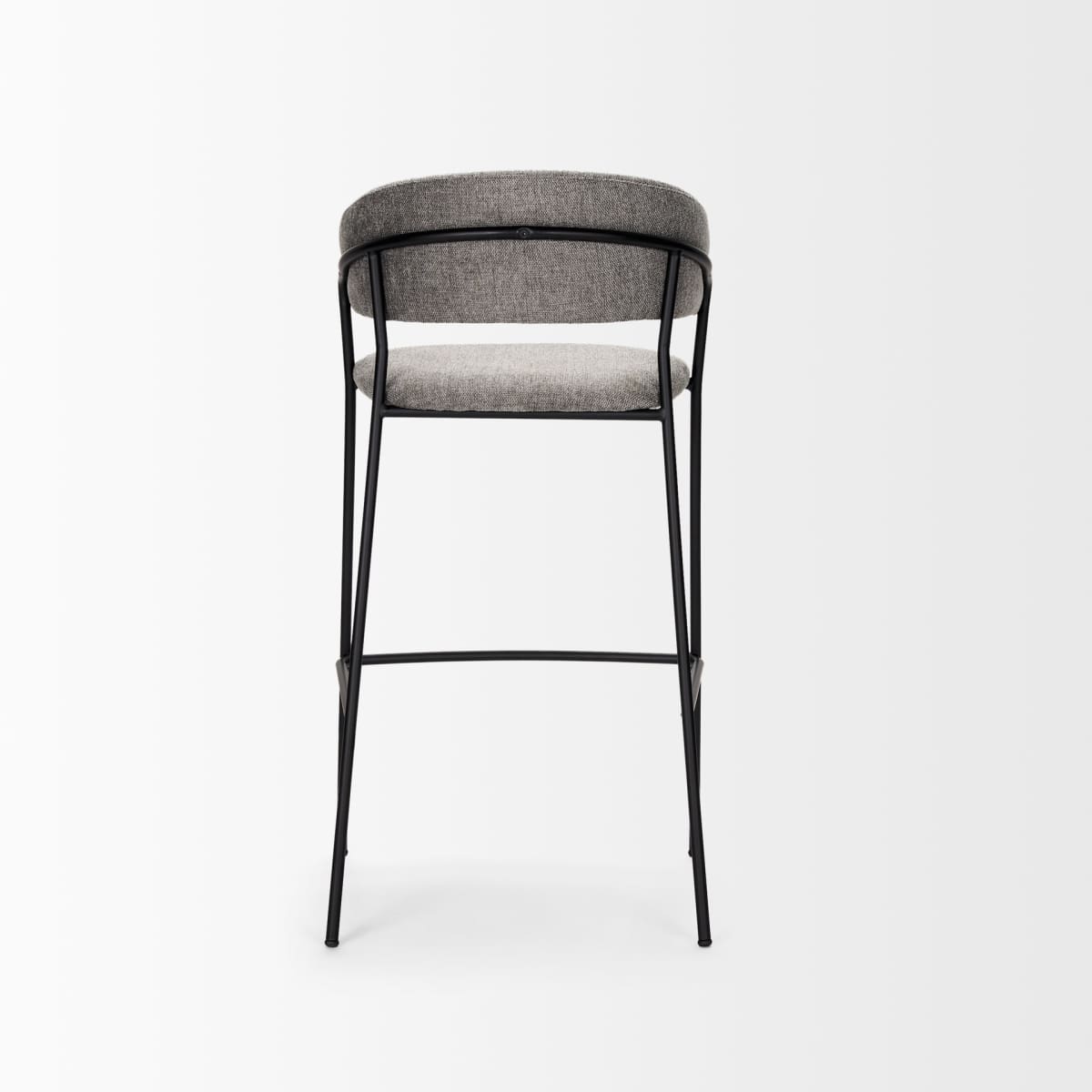 Carolyn Upholstered Seat Bar Counter Stool Gray Fabric | Bar Stool - bar-stools
