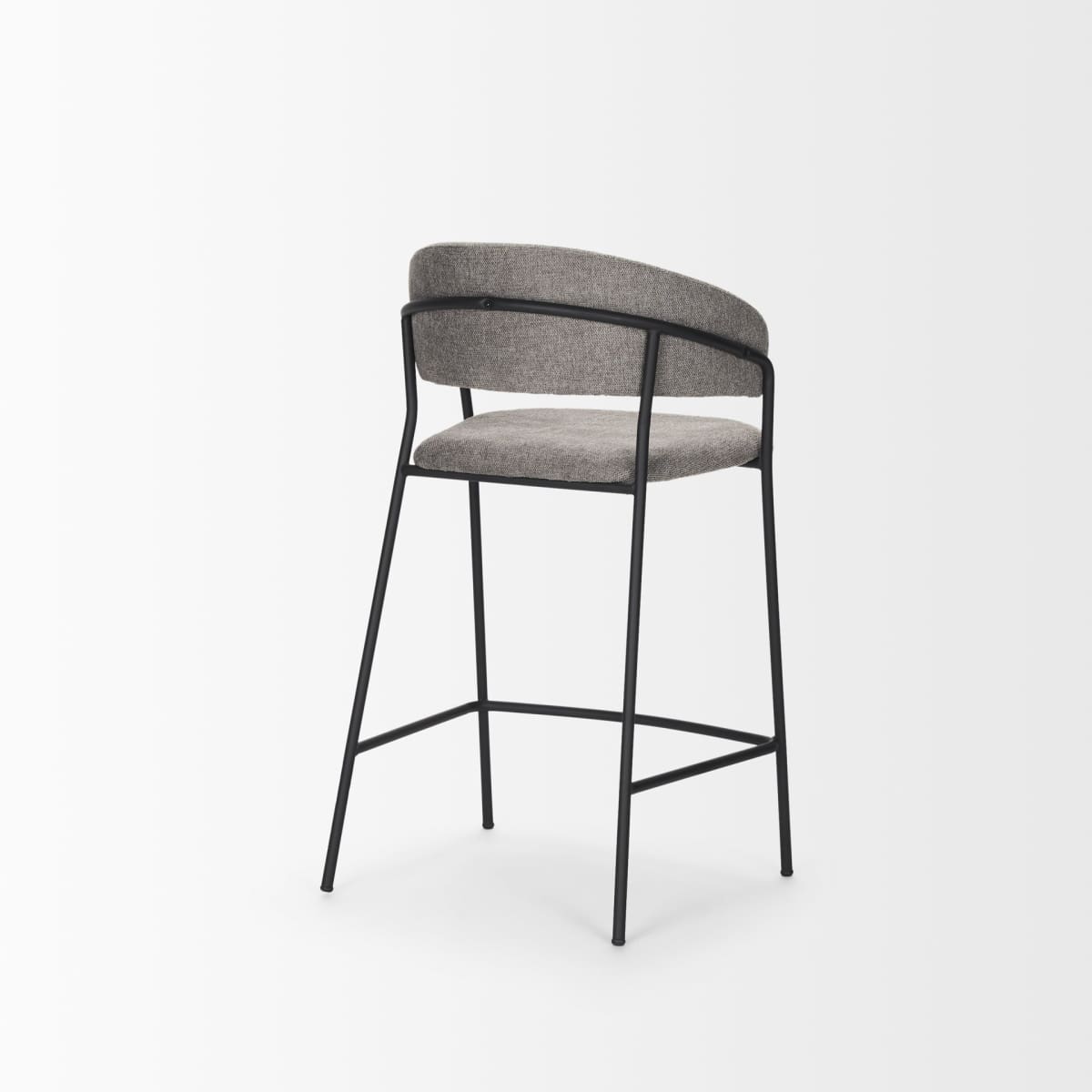 Carolyn Upholstered Seat Bar Counter Stool Gray Fabric | Counter - bar-stools