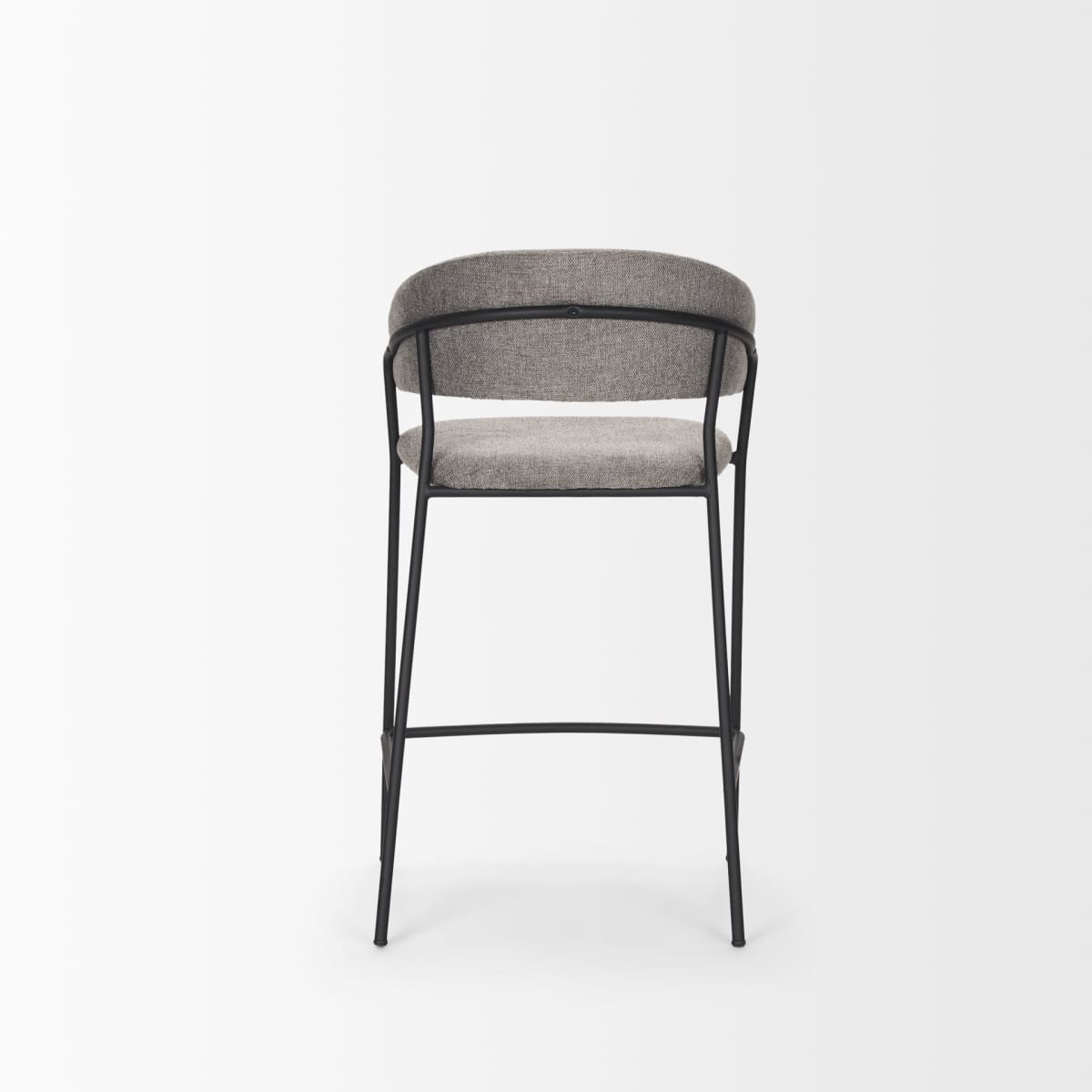 Carolyn Upholstered Seat Bar Counter Stool Gray Fabric | Counter - bar-stools