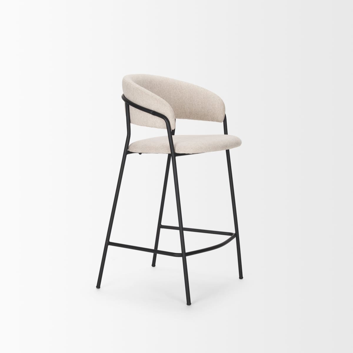 Carolyn Upholstered Seat Bar Counter Stool Oatmeal | Counter - bar-stools