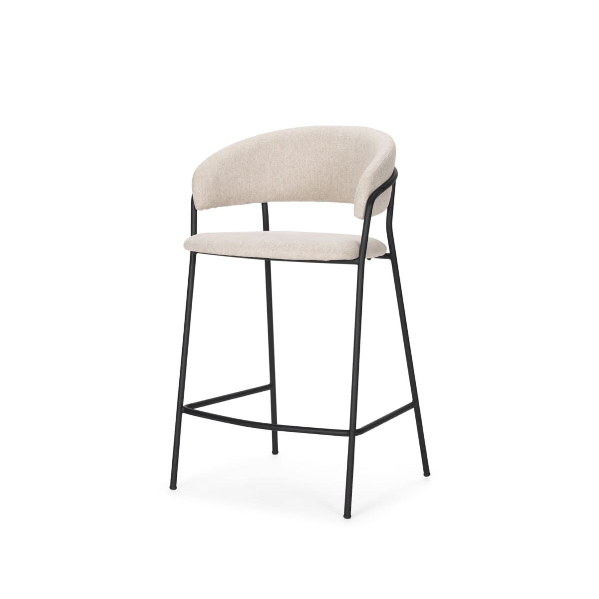 Carolyn Upholstered Seat Bar Counter Stool Oatmeal | Counter - bar-stools
