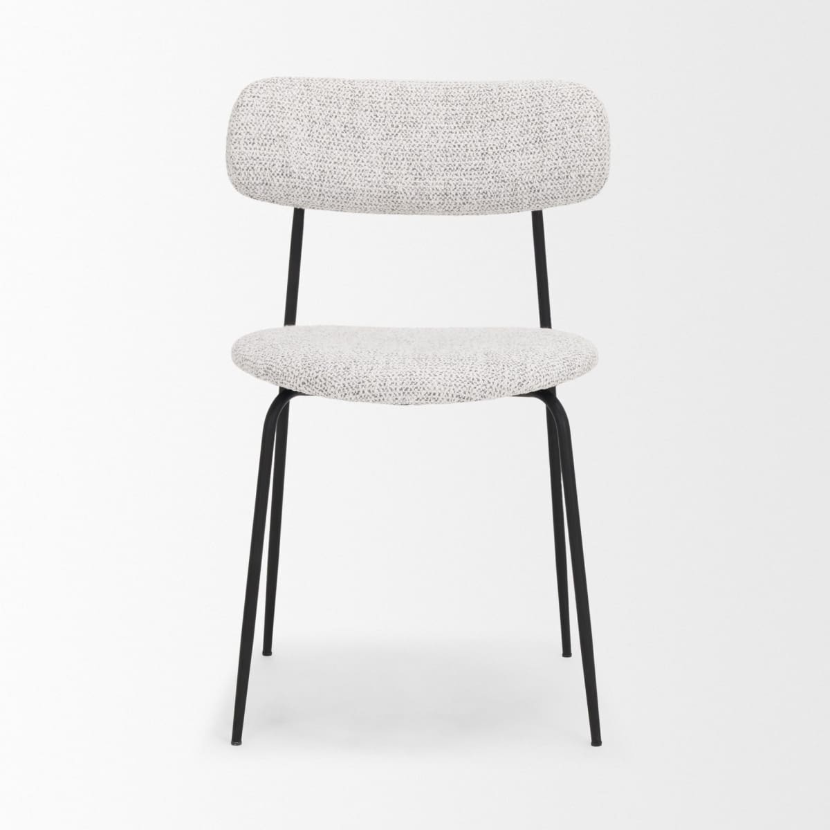 Casey Dining Chair Black Metal | Gray Fabric - dining-chairs