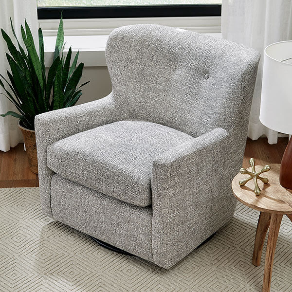 Casimere Swivel Accent Chair - accent-chairs