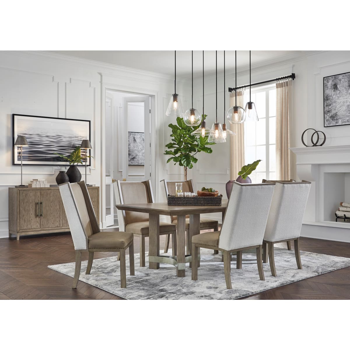 Chrestner Dining Set - 84 W x 40.13 D x 30.13 H - dining-table
