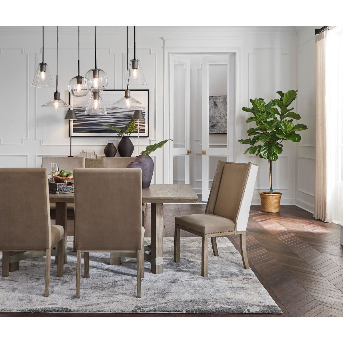 Chrestner Dining Set - 84 W x 40.13 D x 30.13 H - dining-table