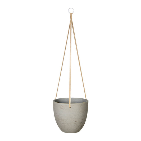 Classic Medium Hanging Pot - Cement Grey - lh-import-vases
