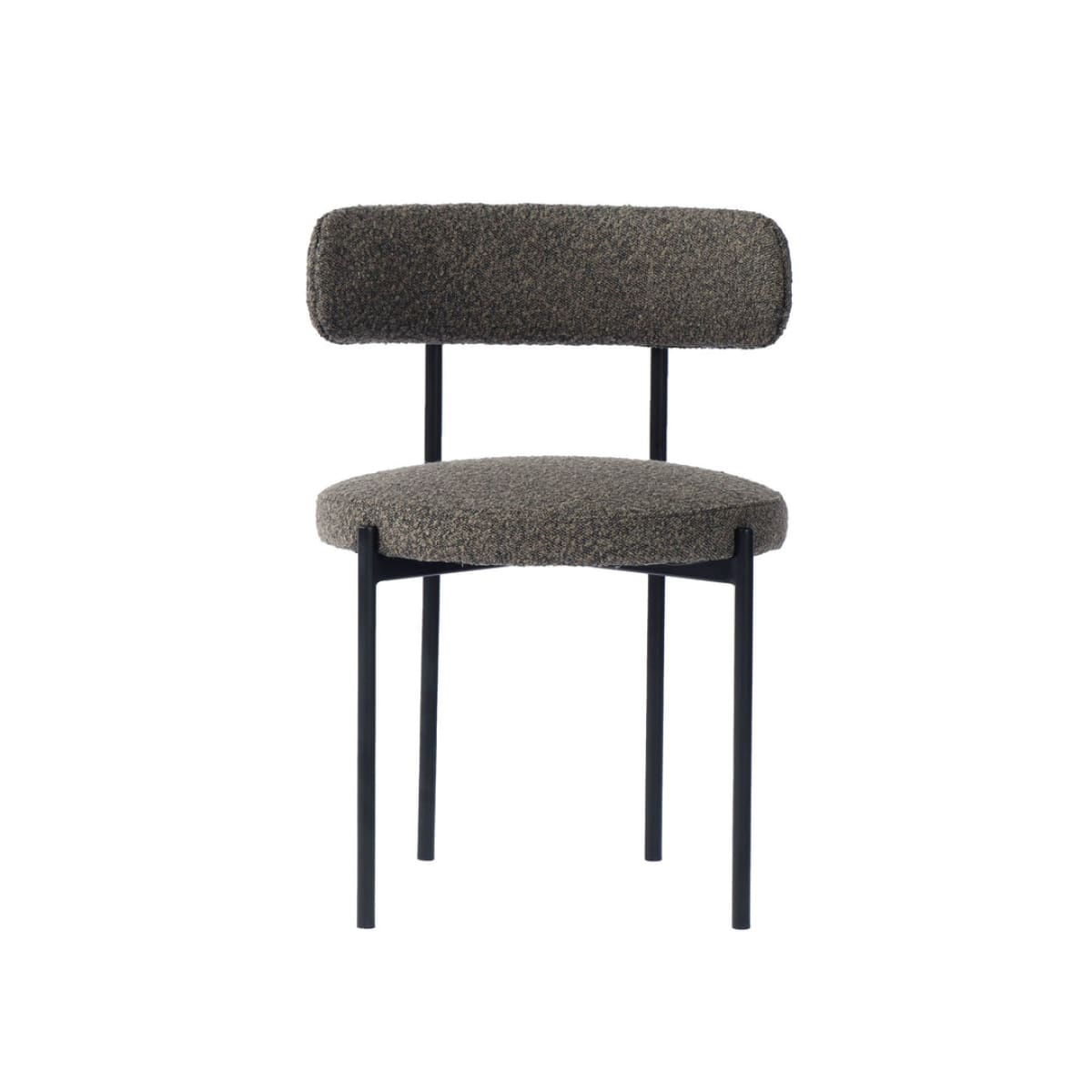 Cleo Dining Chair - Brown Boucle - lh-import-office-chairs