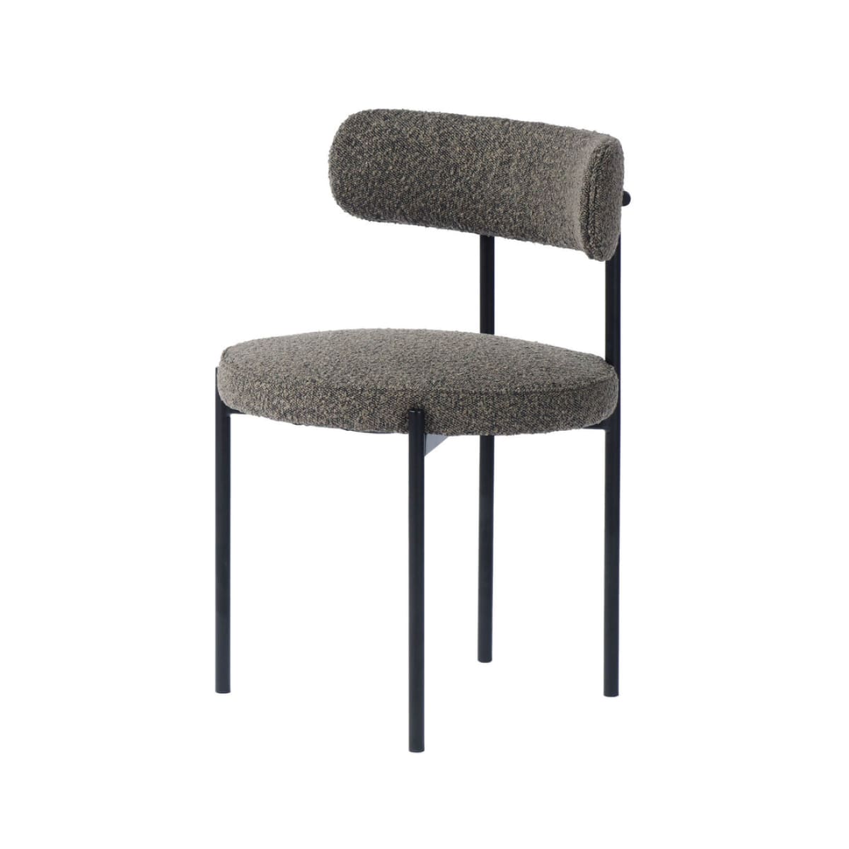 Cleo Dining Chair - Brown Boucle - lh-import-office-chairs