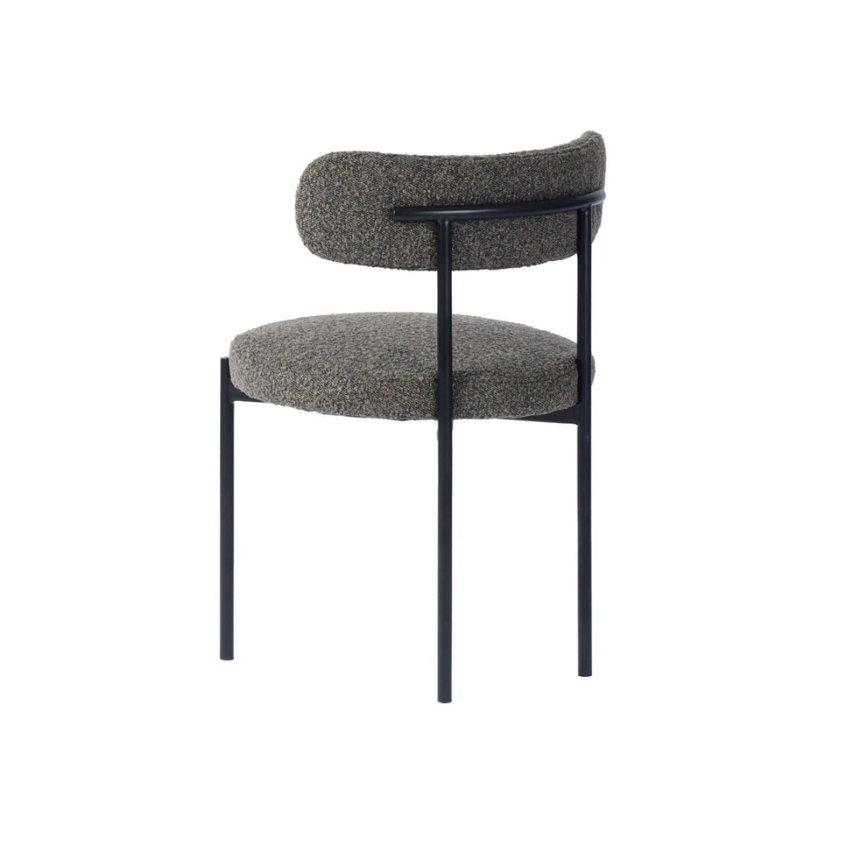 Cleo Dining Chair - Brown Boucle - lh-import-office-chairs
