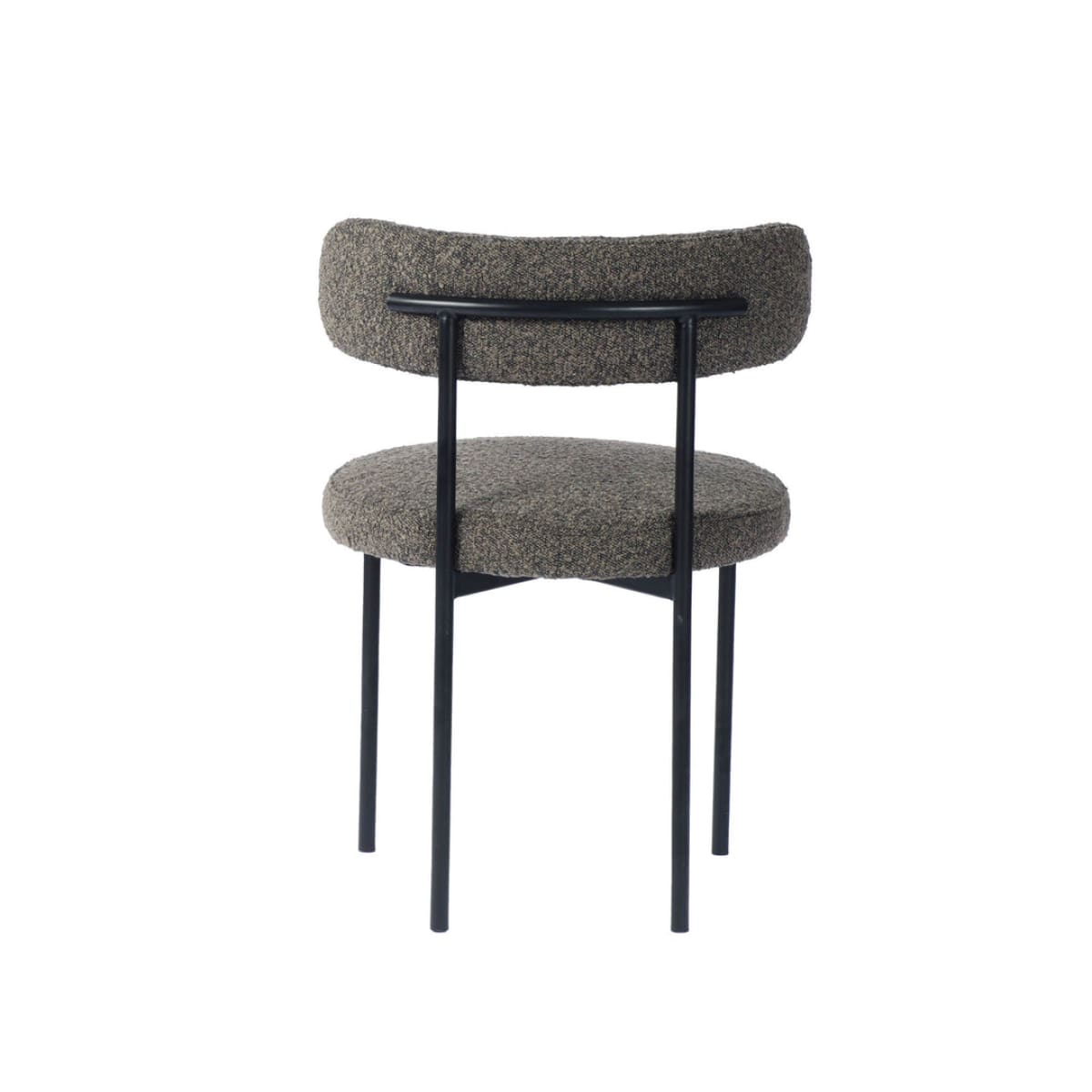 Cleo Dining Chair - Brown Boucle - lh-import-office-chairs