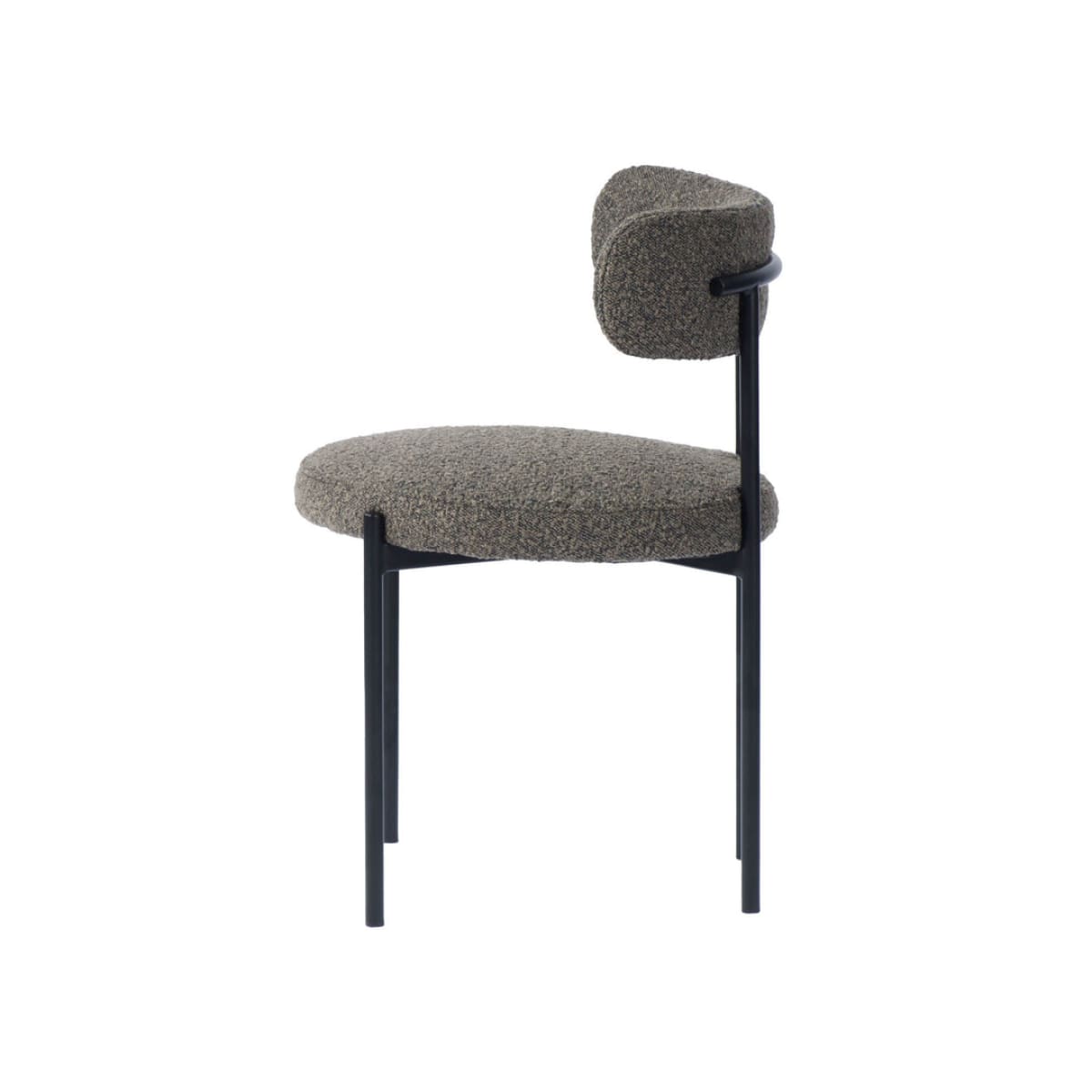 Cleo Dining Chair - Brown Boucle - lh-import-office-chairs