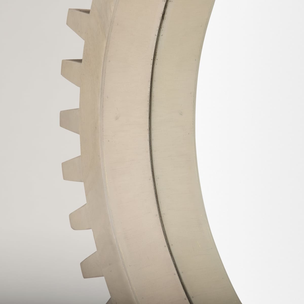 Cog Wall Mirror Sterling White Wood | 36 | Sterling - wall-mirrors-grouped