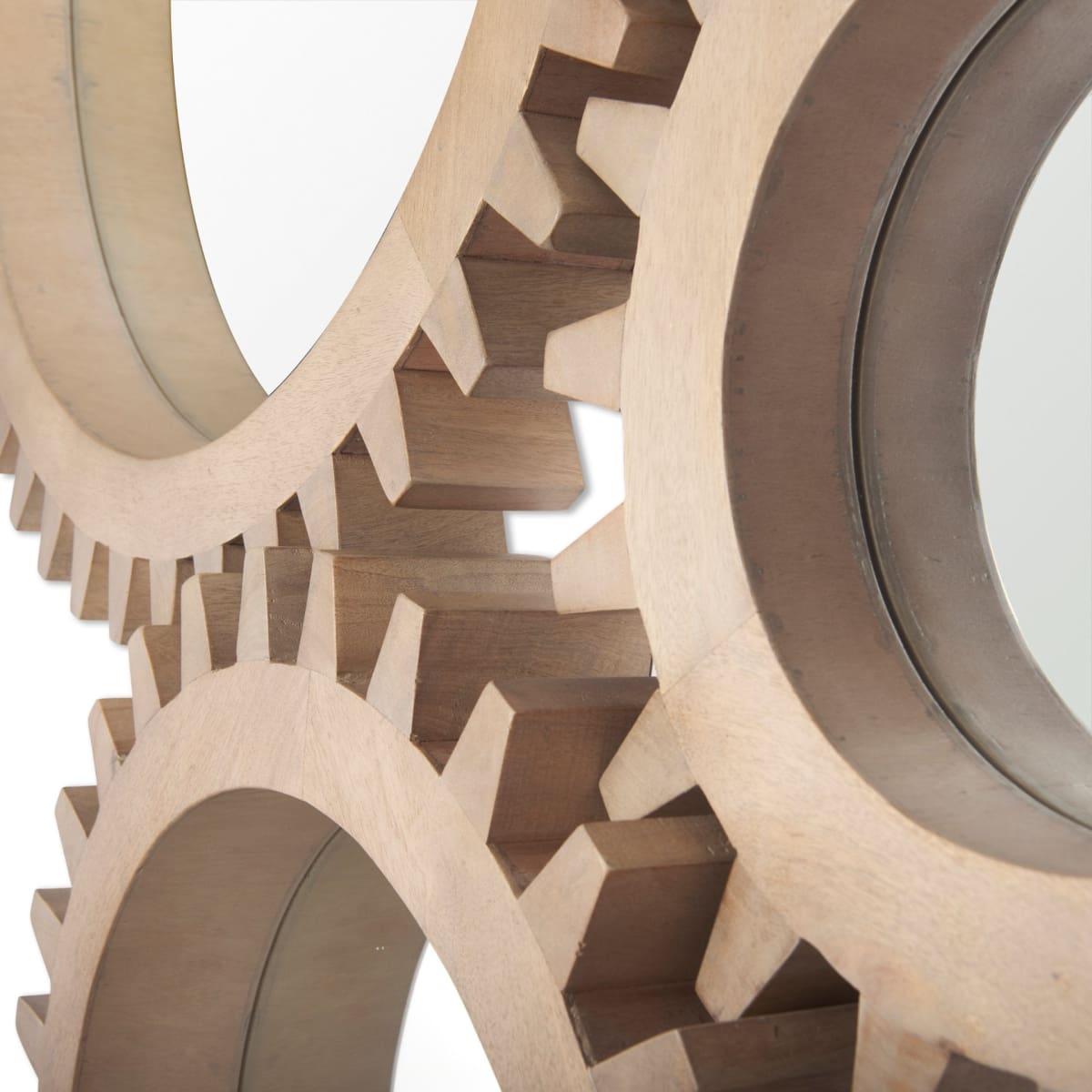 Cog Wall Mirror Sunrise Brown Wood | 17 | Sunrise - wall-mirrors-grouped