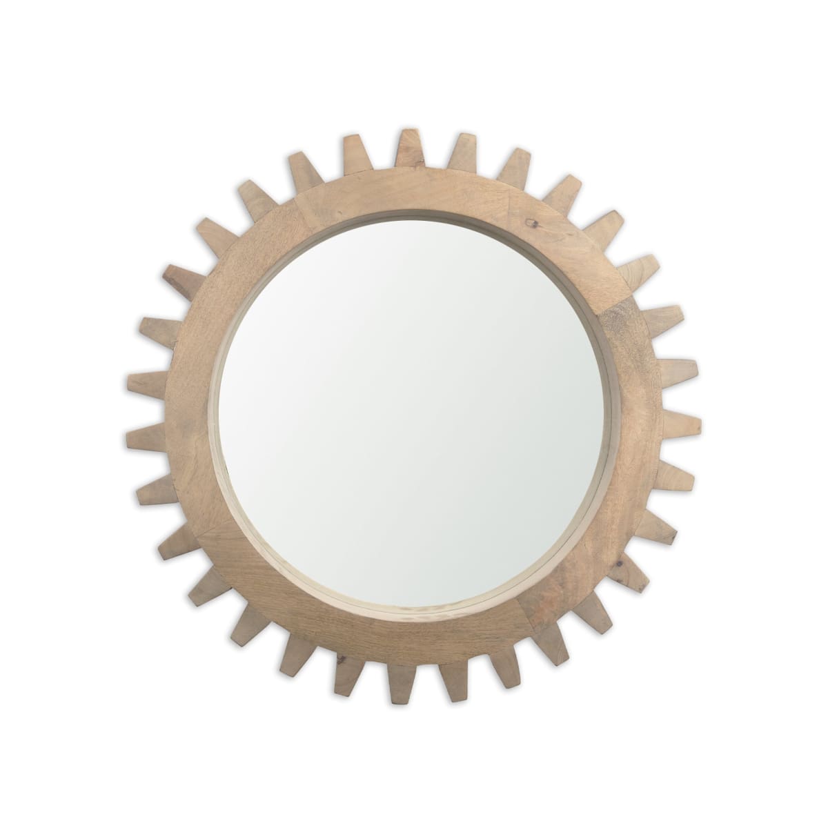 Cog Wall Mirror Sunrise Brown Wood | 26 | Sunrise - wall-mirrors-grouped
