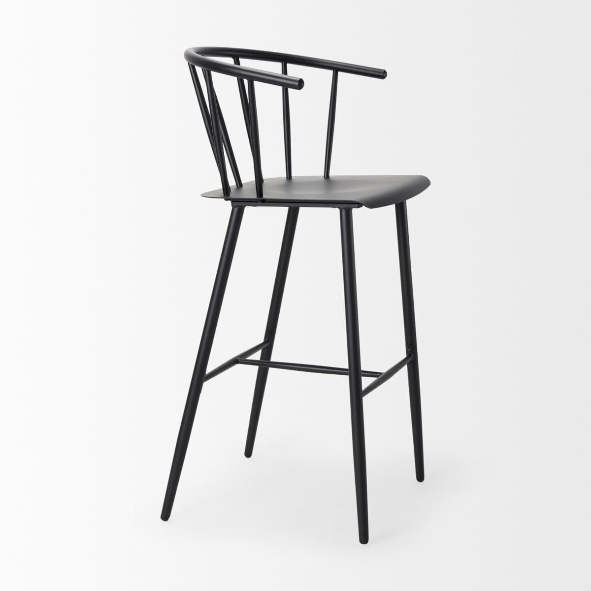Colin Bar Counter Stool Black Metal | Bar - bar-stools