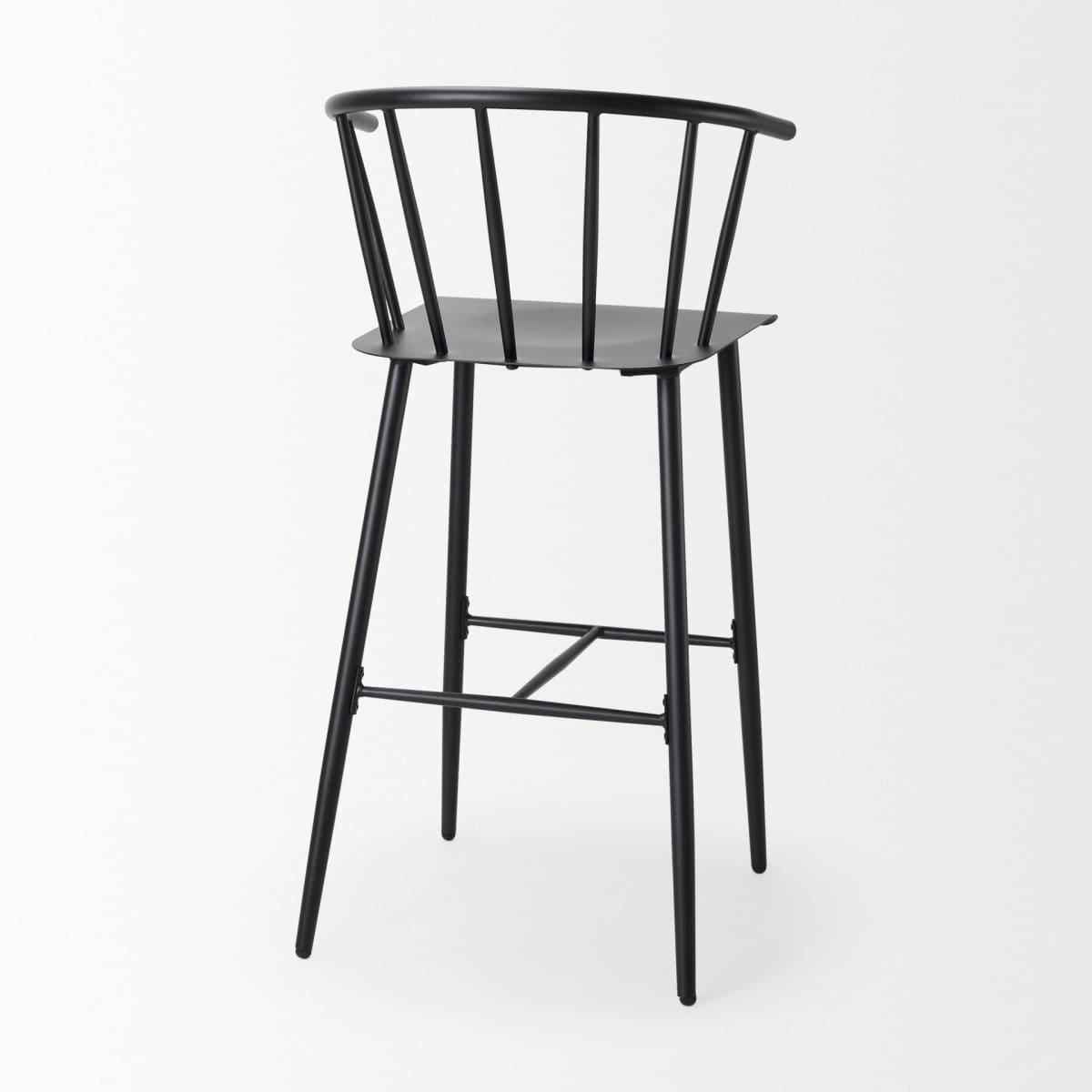 Colin Metal Seat Bar Counter Stool Black Metal | Bar - bar-stools