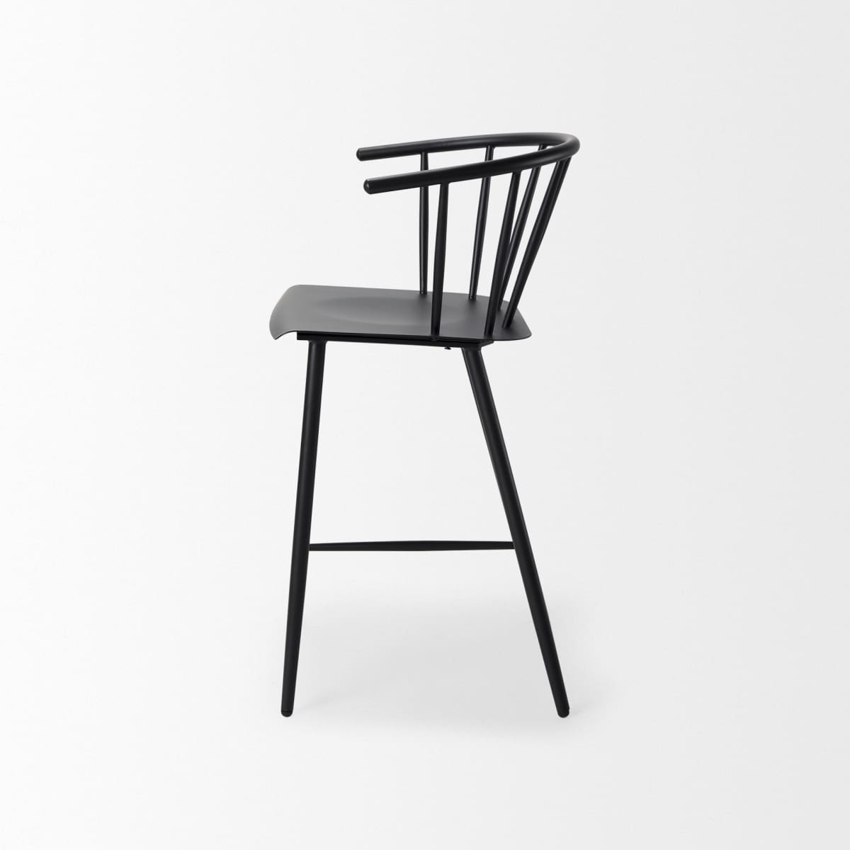 Colin Metal Seat Bar Counter Stool Black Metal | Counter - bar-stools