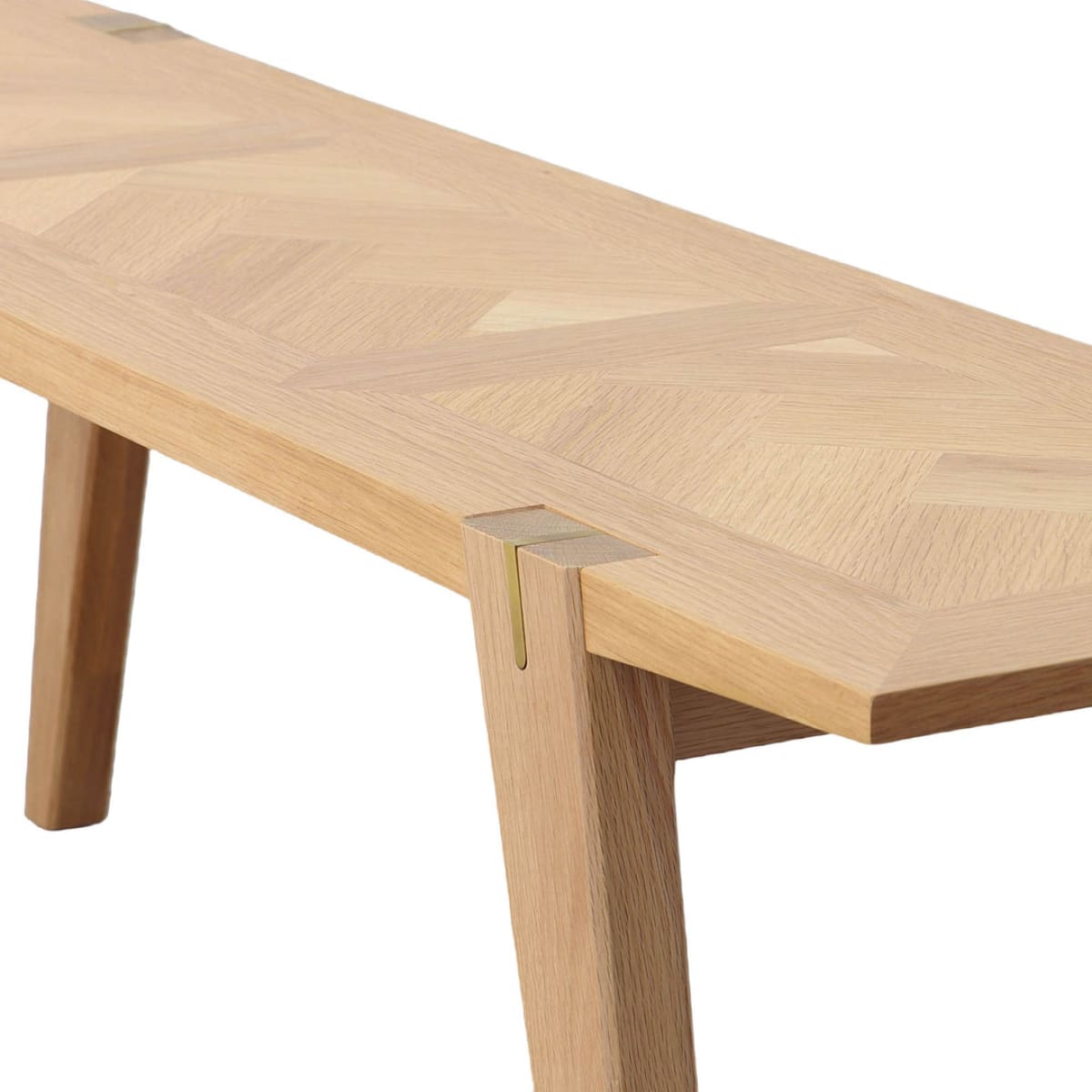 Colton Small Dining Bench W/ Brass - lh-import-dining-benches