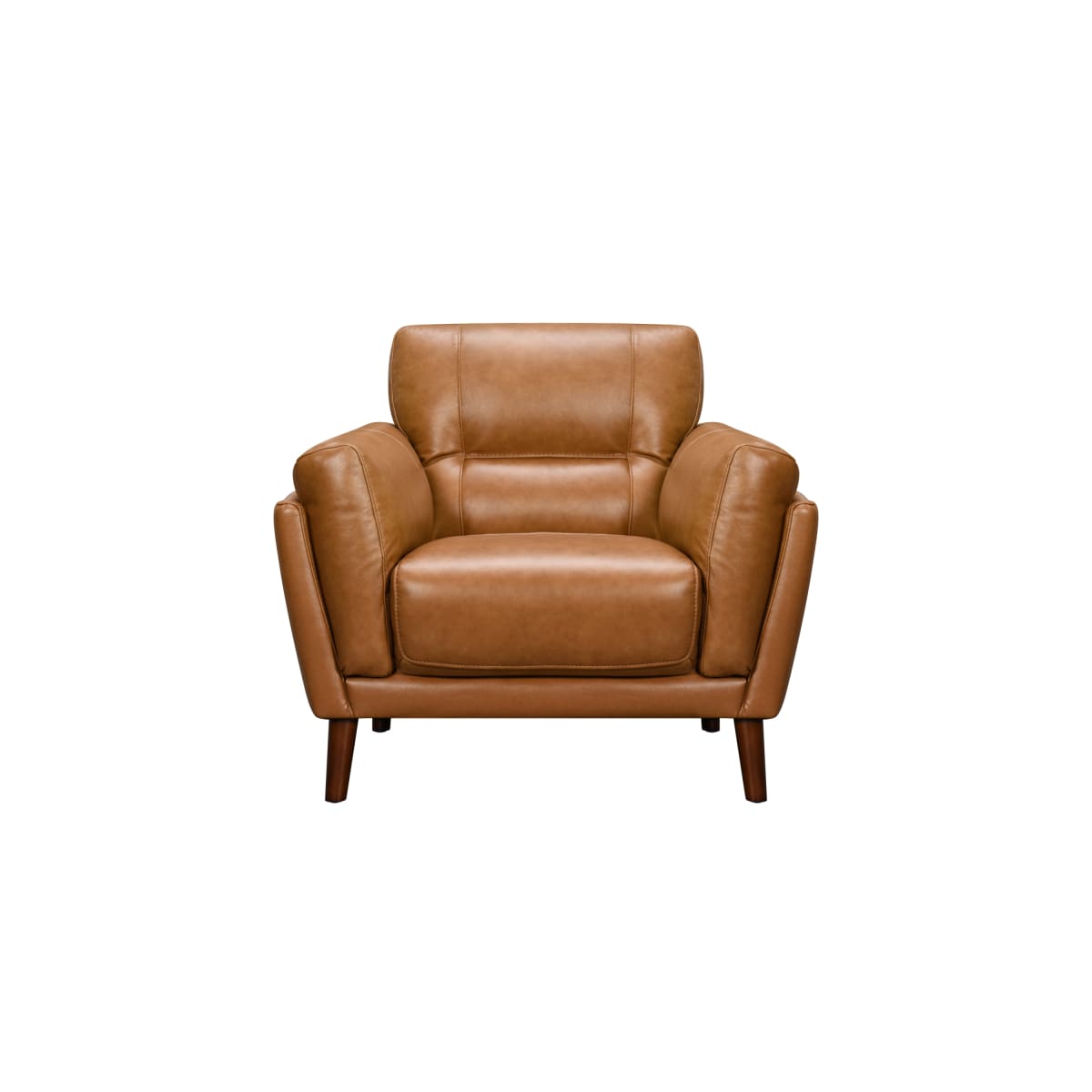 Como Leather Chair(Tan) - accent chair