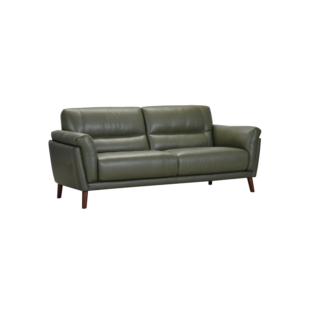 Como Leather Sofa(Green) - Sofa