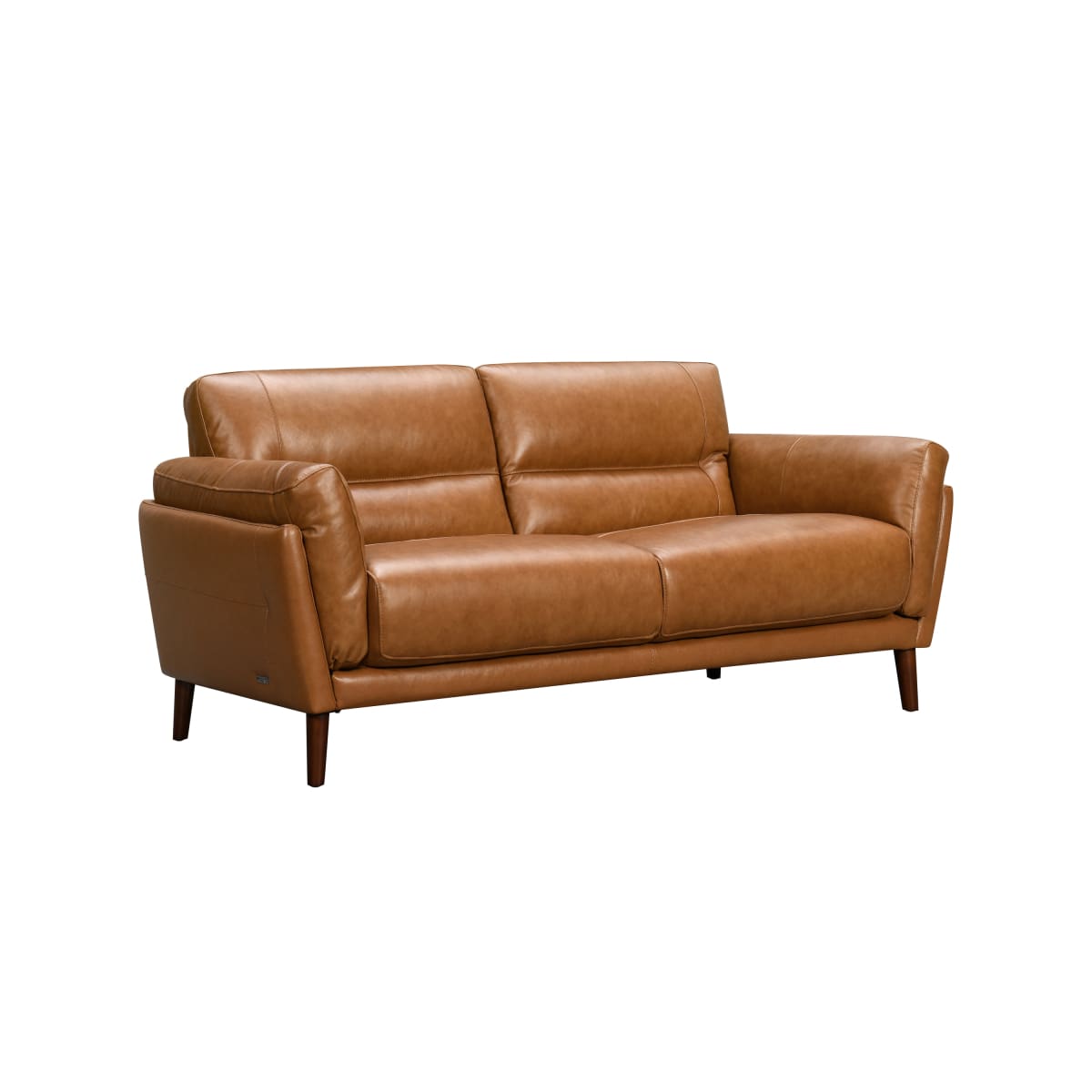Como Leather Sofa (Tan) - sofa