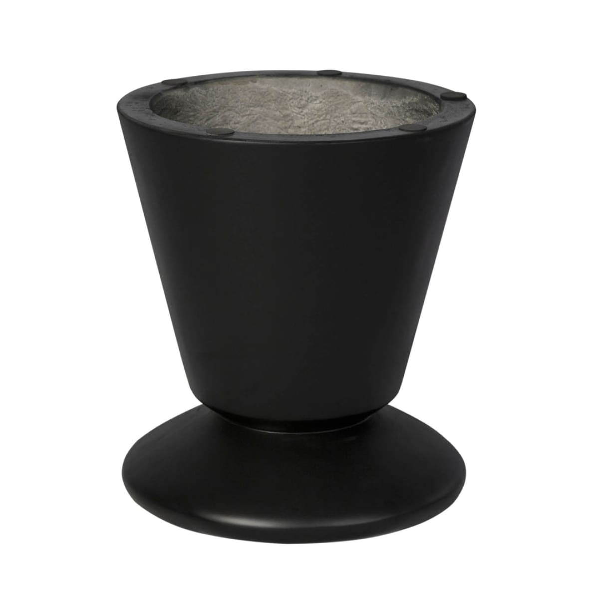 Concrete Mineral Side Table - Black - lh-import-side-tables