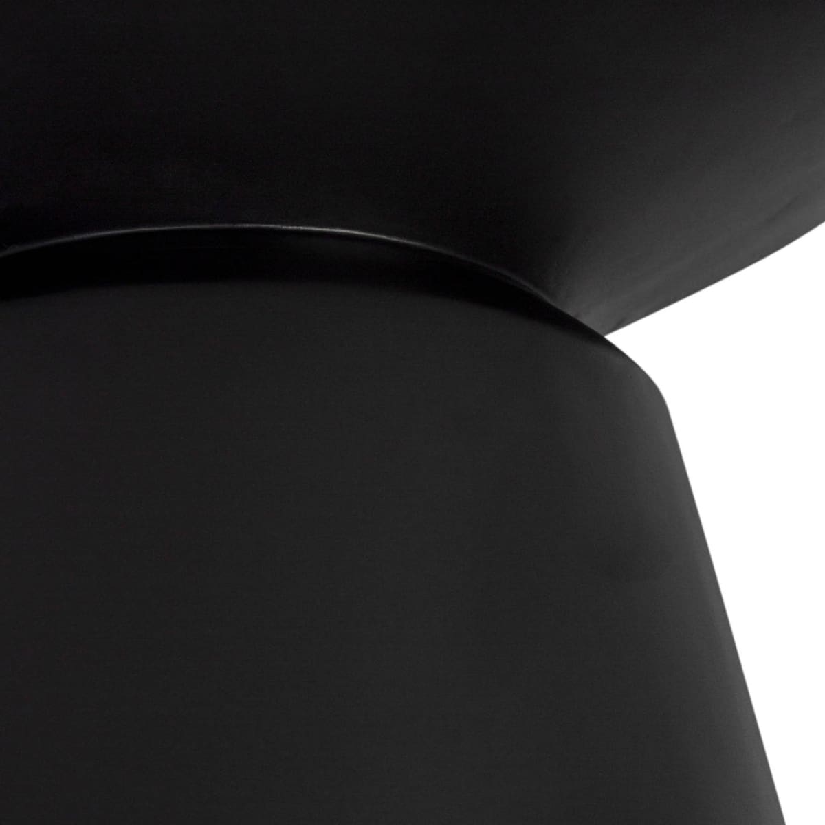 Concrete Mineral Side Table - Black - lh-import-side-tables