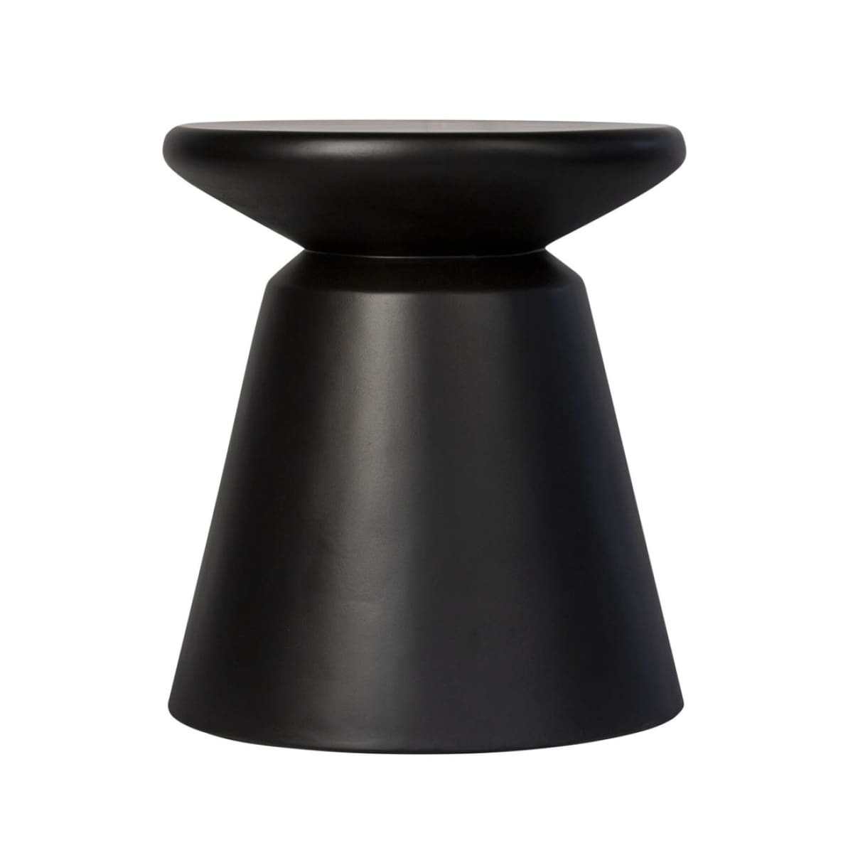 Concrete Mineral Side Table - Black - lh-import-side-tables