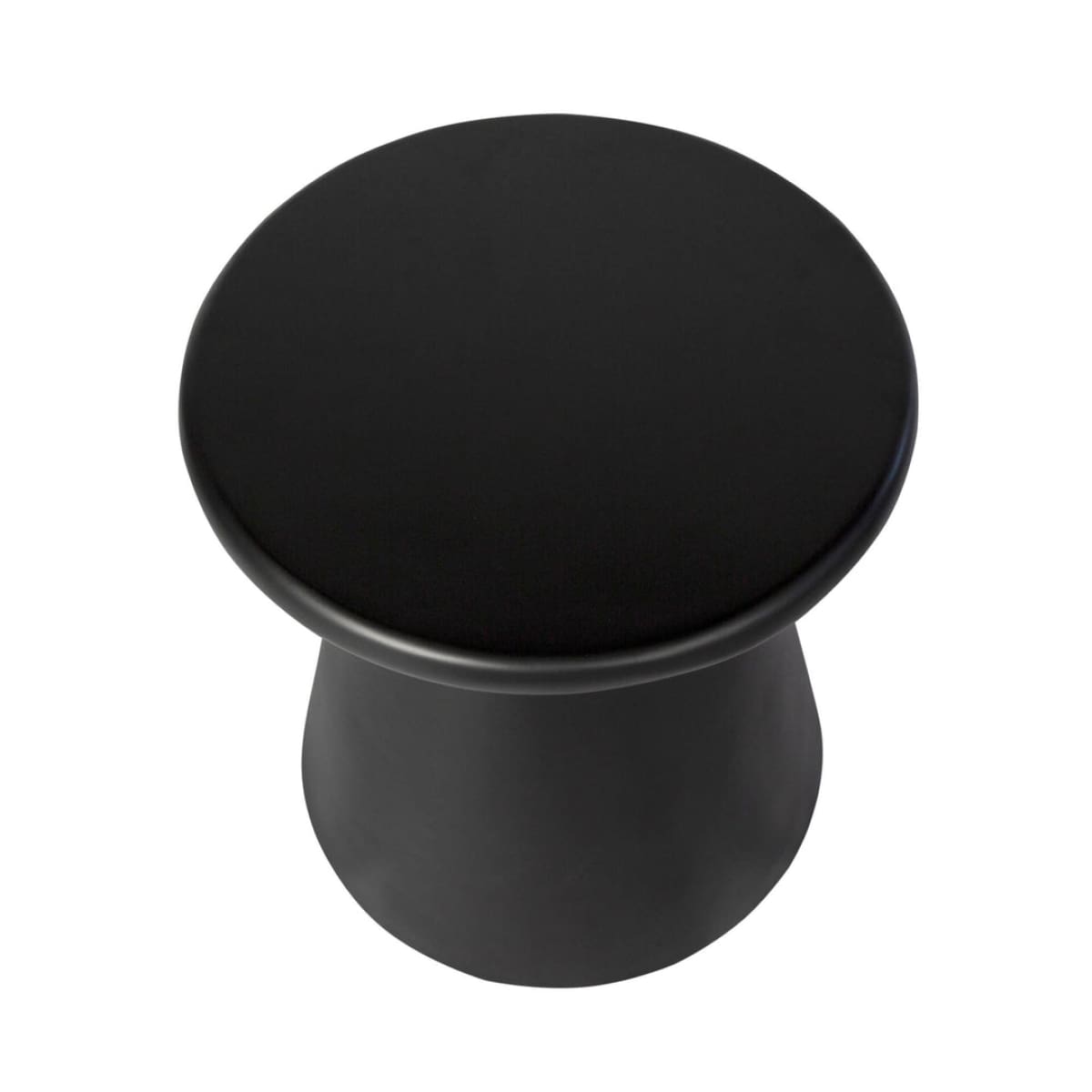 Concrete Mineral Side Table - Black - lh-import-side-tables