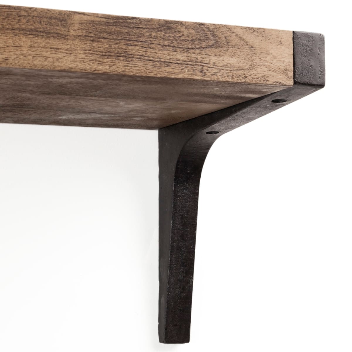 Dion Wall Furniture Brown Wood | Black Metal | 36L - wall-furniture
