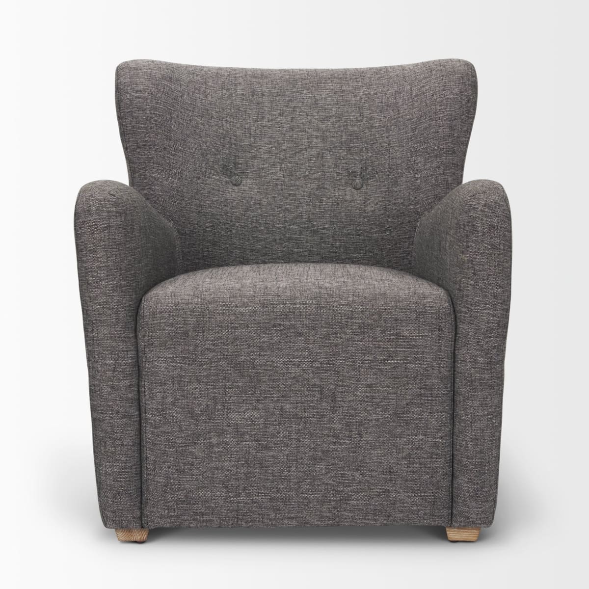Dunstan Upholstered Accent Chair Charcoal Fabric - accent-chairs
