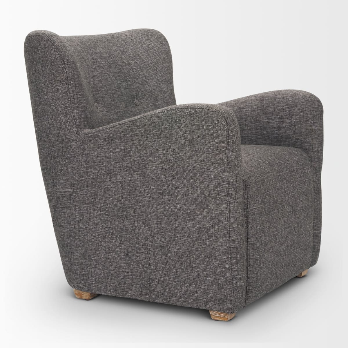 Dunstan Upholstered Accent Chair Charcoal Fabric - accent-chairs