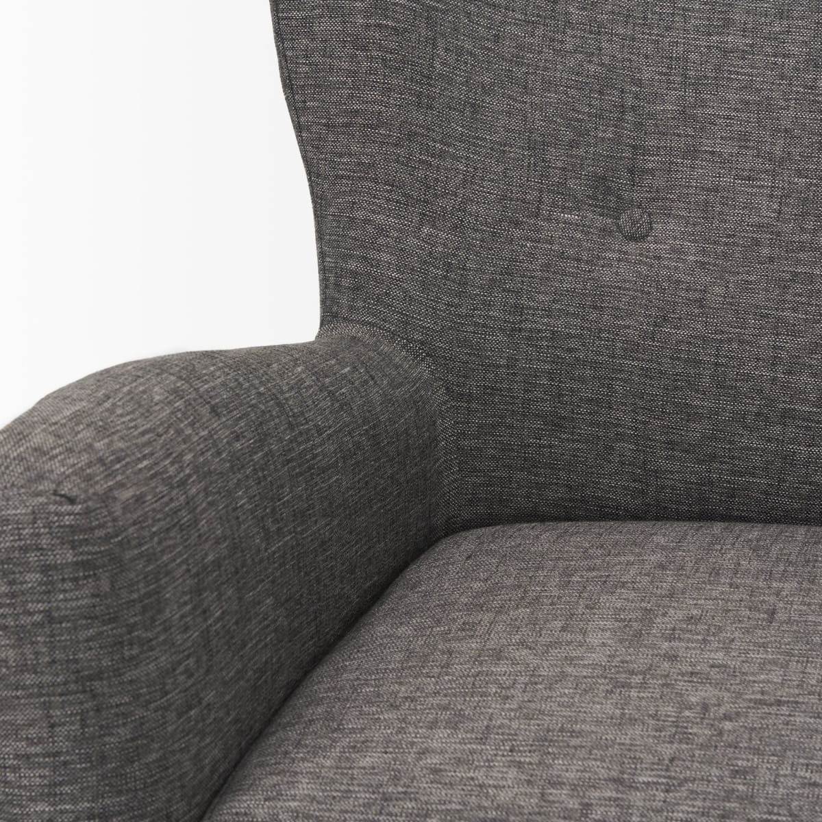 Dunstan Upholstered Accent Chair Charcoal Fabric - accent-chairs