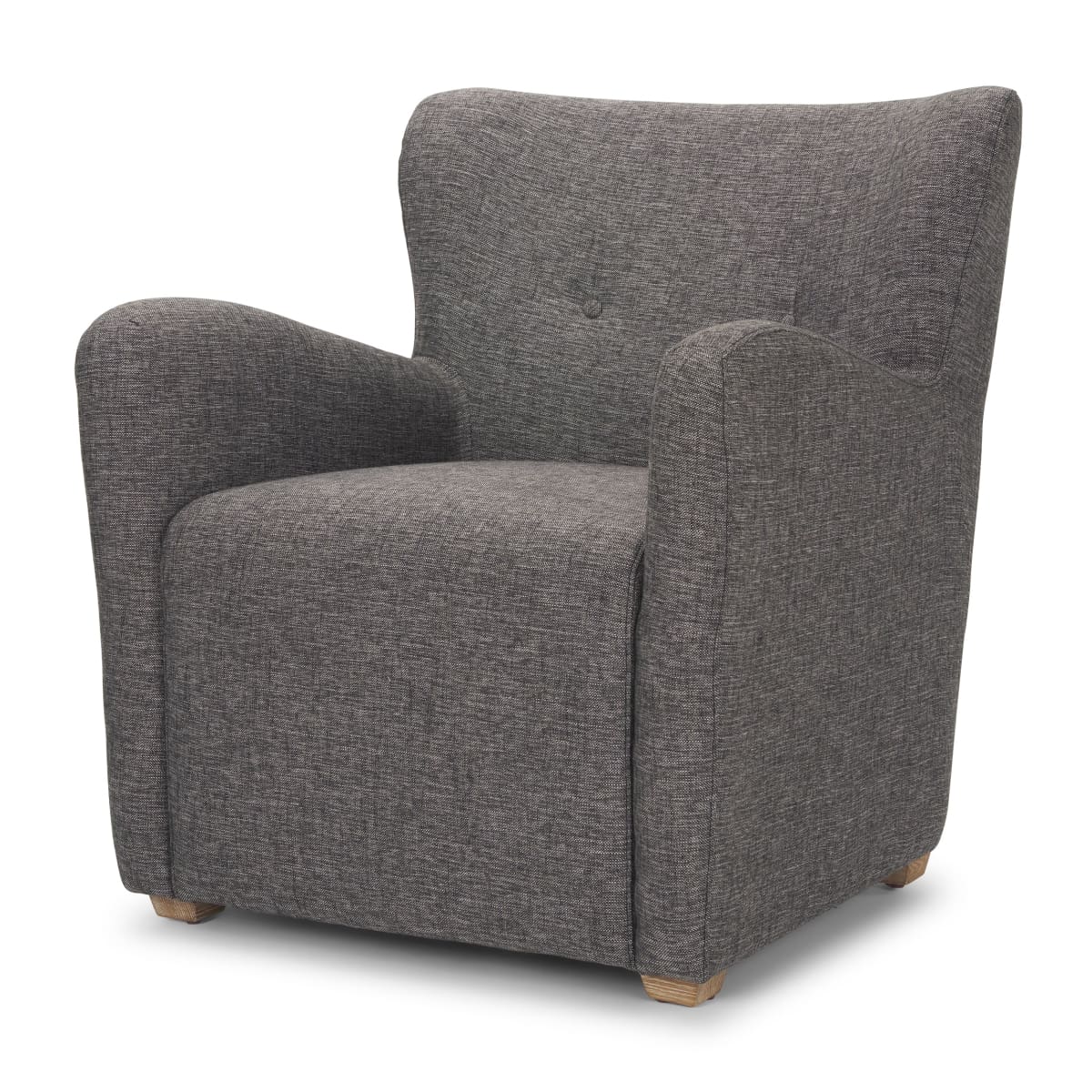 Dunstan Upholstered Accent Chair Charcoal Fabric - accent-chairs