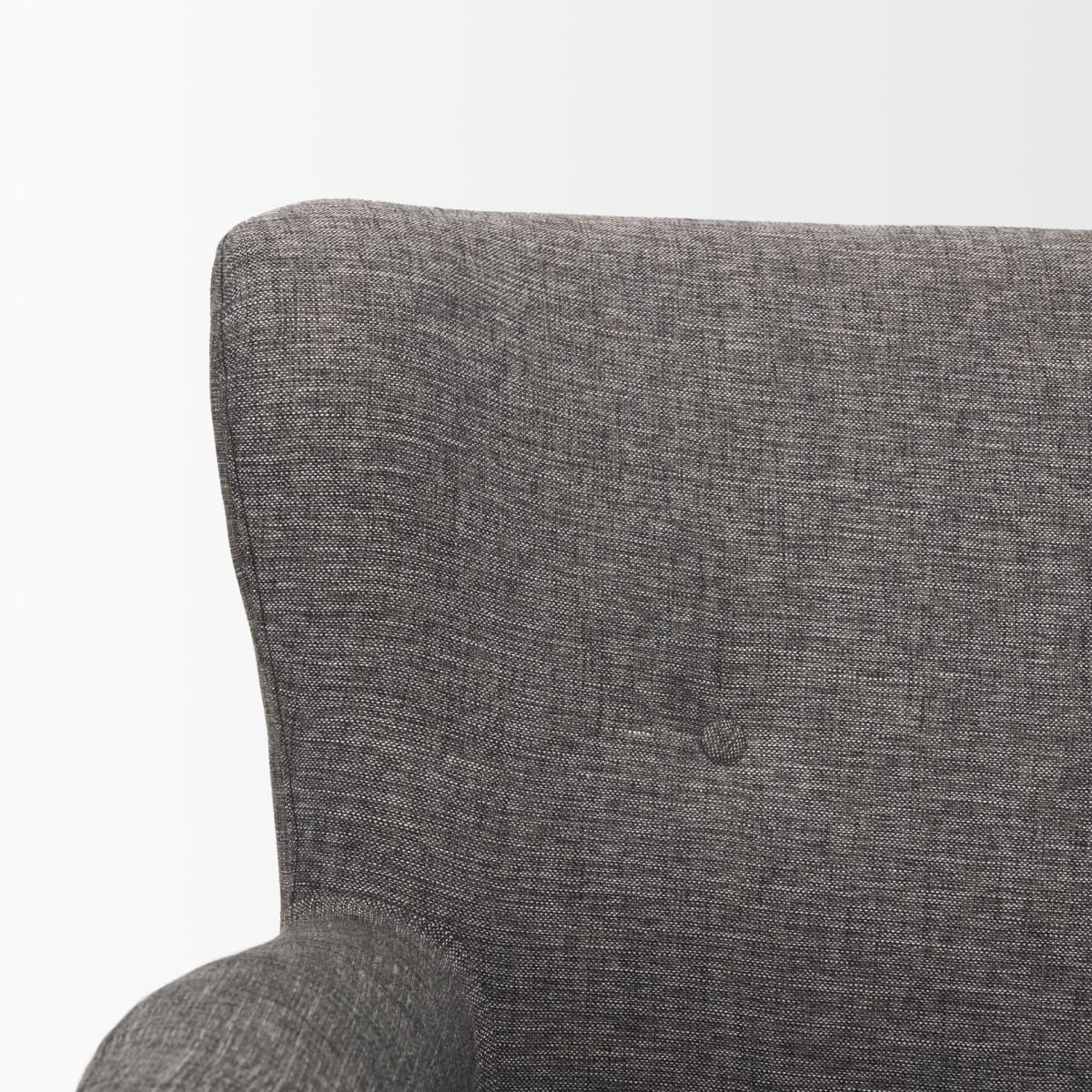 Dunstan Upholstered Accent Chair Charcoal Fabric - accent-chairs