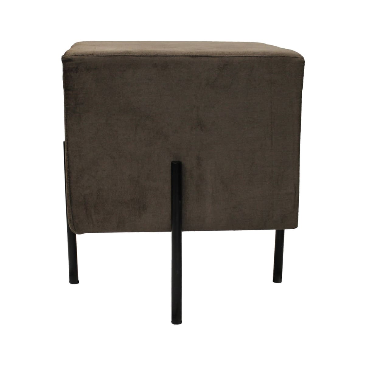 Earth Wind & Fire Square Pouffe Stool - Velvet - lh-import-stools