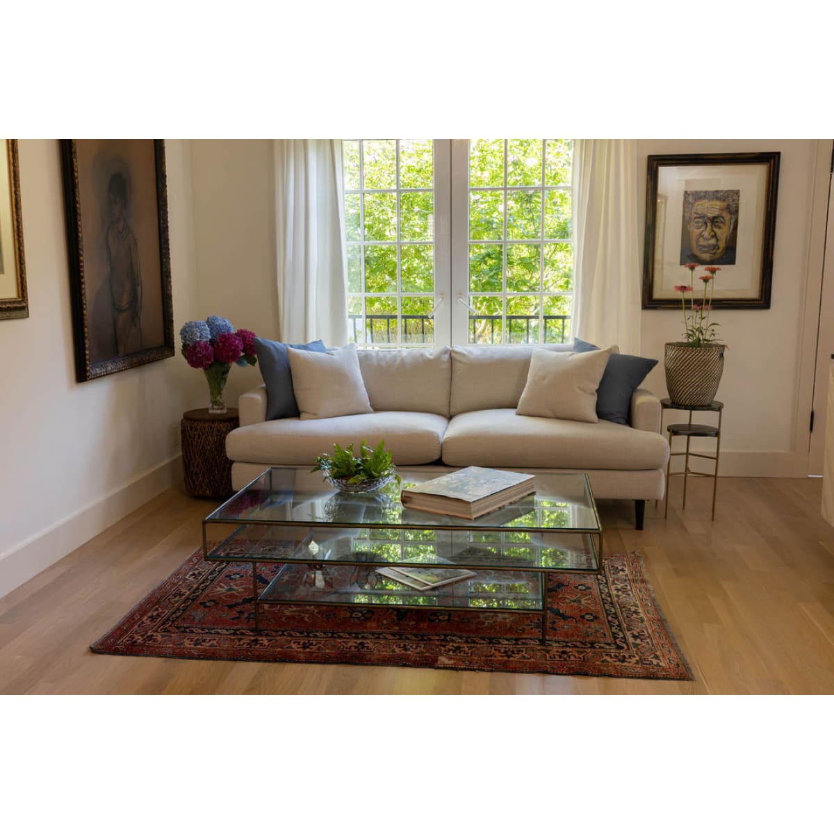 Earth Wind & Fire Valencia Marble Side Table Set Of 2 - lh-import-side-tables