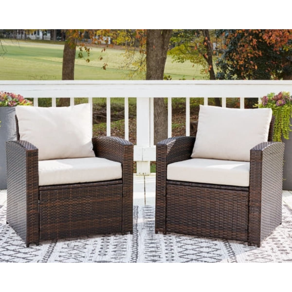 East Brook Lounge Chair with Cushion 2Pc Set - 28.13 W x 28 D x 30 H - Outdoor Sofa