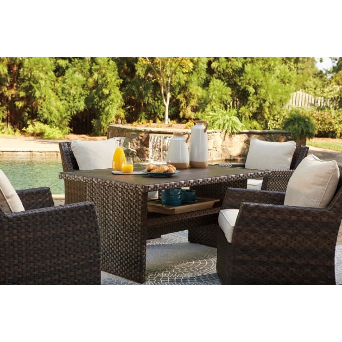Easy Isle Multi-Use Table - 58.88 W x 33.38 D x 27.75 H - Outdoor Sofa