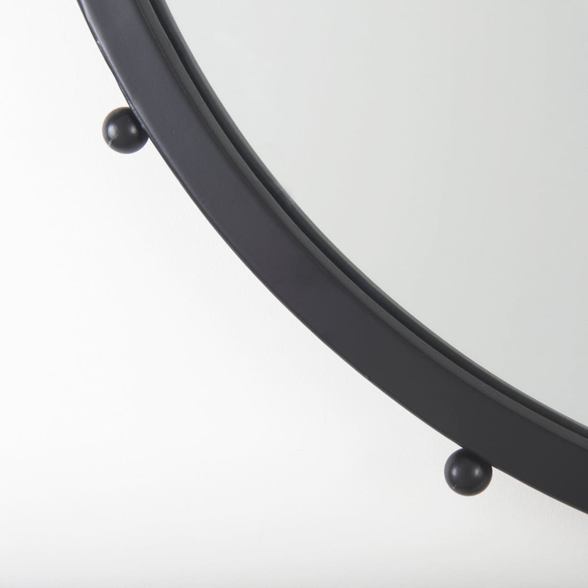 Elena Wall Mirror Black Metal | 25’’ - wall-mirrors-grouped